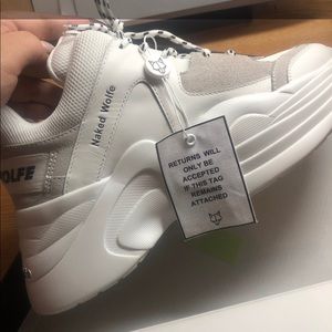 Naked Wolfe Track Shoes (white) SOLD ❌❌❌❌
